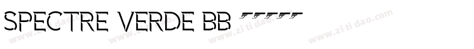 Spectre Verde BB字体转换